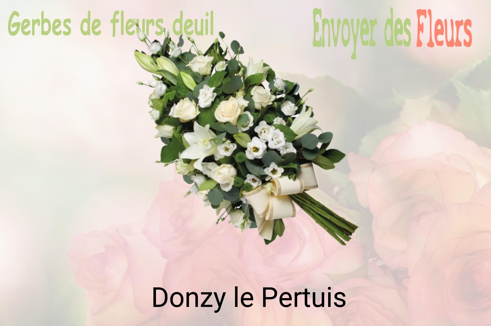 Gerbe de fleurs de deuil livrée à Donzy-le-Pertuis